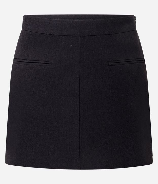 Short Pollera Ajustado Sastre con Mini Bolsillos 5