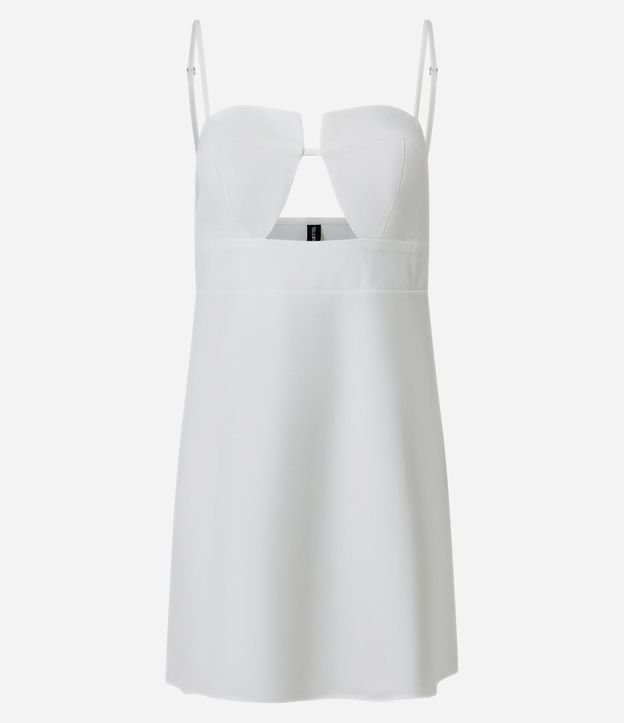 Vestido Corto Sastre en Viscosa con Escote Corazón