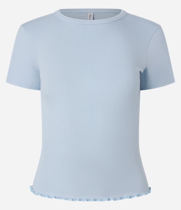 Blusa en Viscosa Texturizada con Bajo Ondulado 6