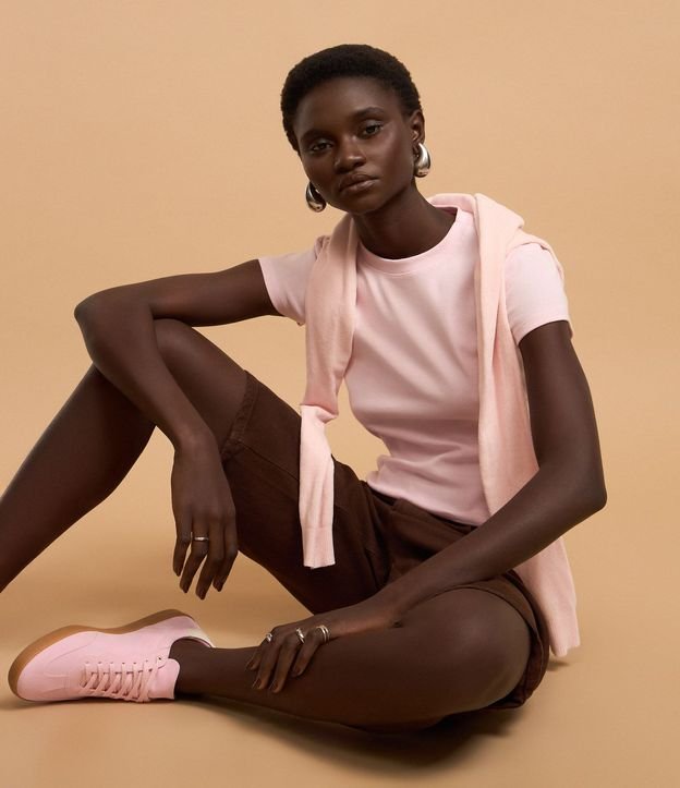Blusa Básica Justa y Alargada en Rib 3