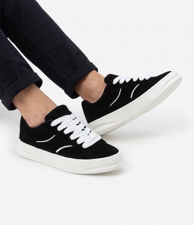 Championes Skater en Material Sintético con Cordón Fat Lace
