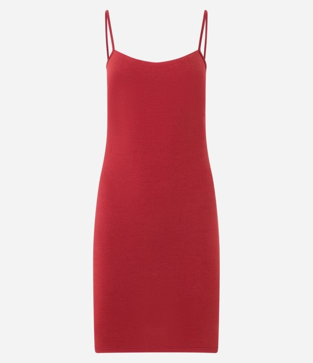 Vestido Corto en Algodón con Breteles Finos 7