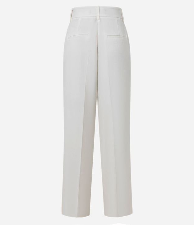 Pantalón Recto en Sastrería con Pliegues 7