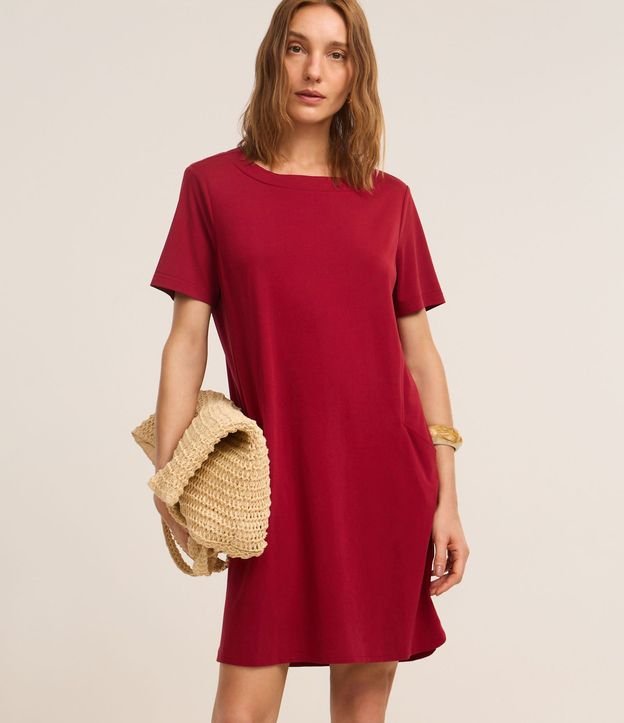Vestido T-Shirt en Media Malla con Bolsillos 2