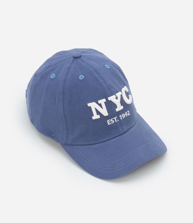 Gorra en Sarga con Estampa Bordada NYC 2