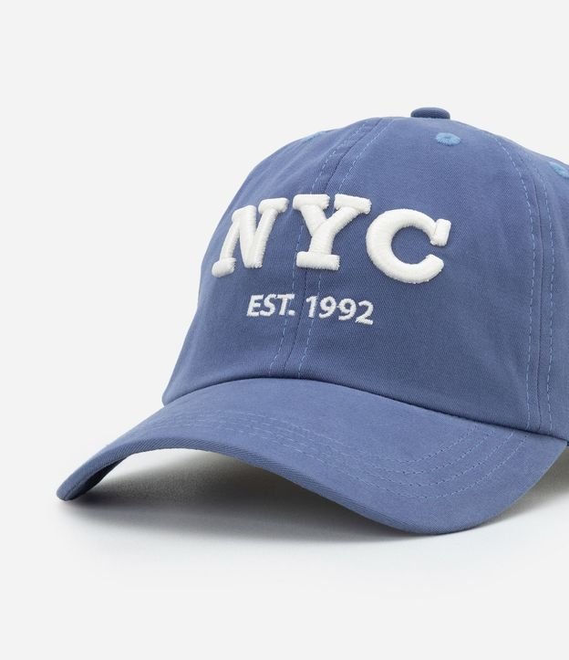 Gorra en Sarga con Estampa Bordada NYC 6