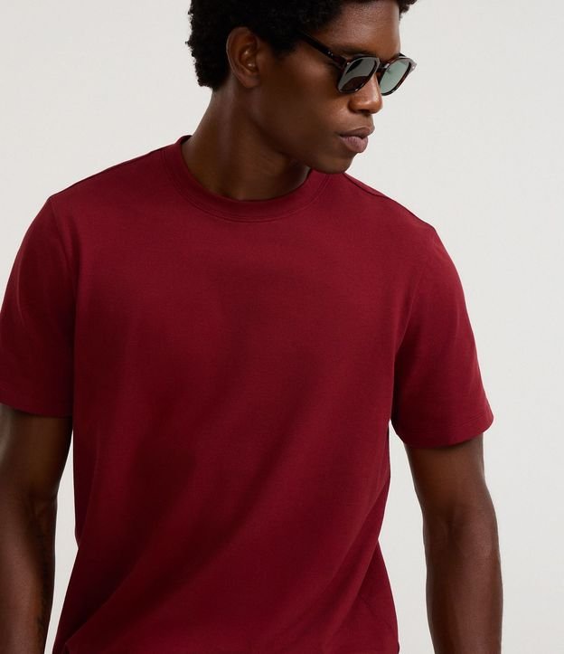 Remera Casual en Algodón con Cuello Redondo 4