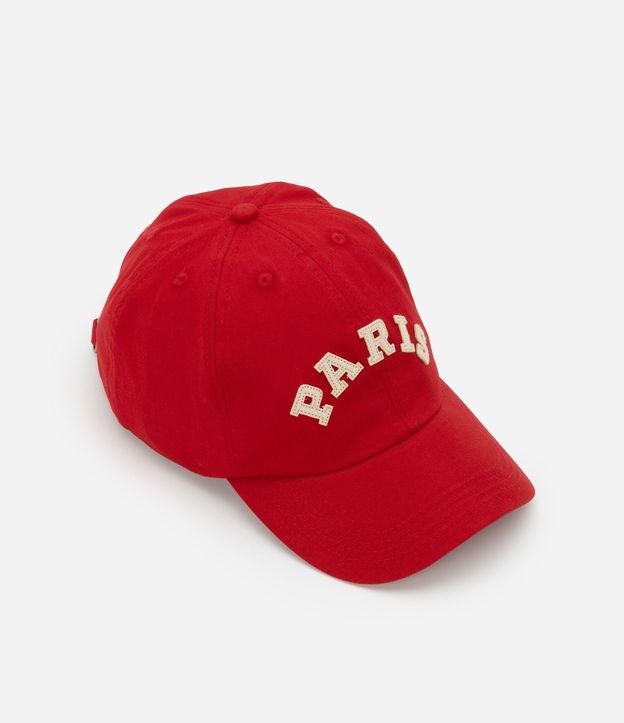 Gorra Aba Curva en Sarga con Patch Paris