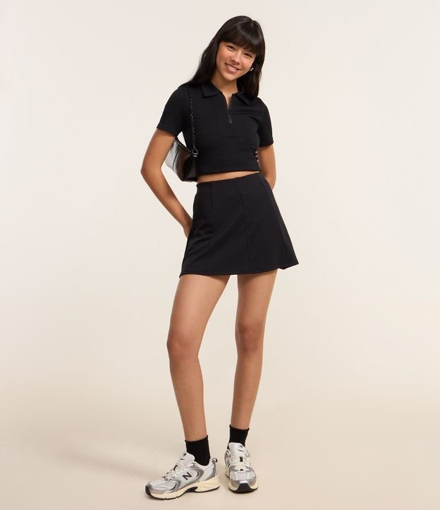 Blusa Polo con Cremallera en Seamless Texturizada 2