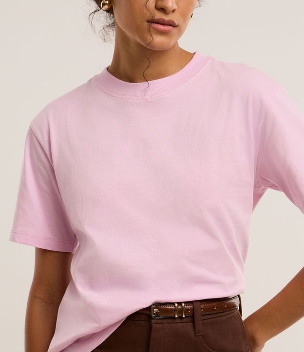 Remera en Algodón con Cuello Redondo 4