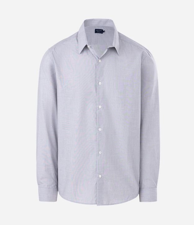 Camisa Regular Básica en Algodón con Manga Larga 6