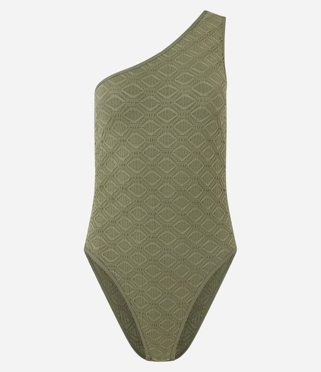 Body Hombro Único Seamless con Textura