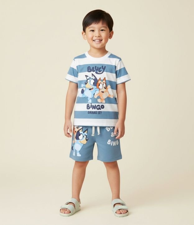 Remera Infantil con Estampa Bluey y Bingo - Talle 2 a 6 años