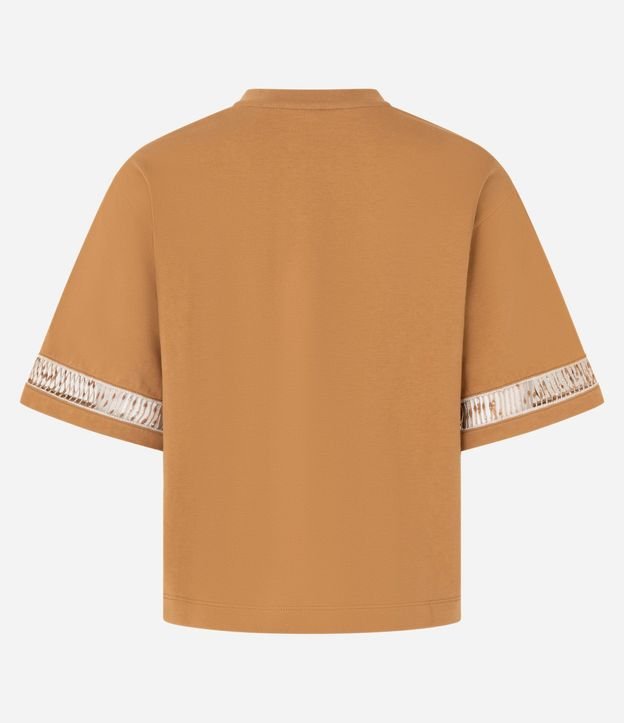 Blusa Boxy en Algodón con Entremedios en la Manga 7