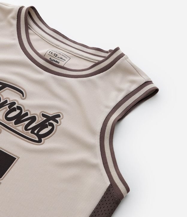 Musculosa Deportiva Infantil con Estampa Baloncesto Toronto - Talle 5 a 14 años 5
