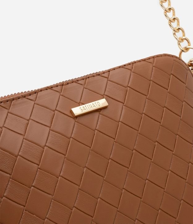 Cartera Transversal Pequeña con Efecto Tressê y Correa de Cadena 8