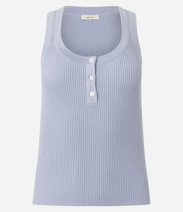 Blusa Básica Acanalada en Punto con Escote U 6