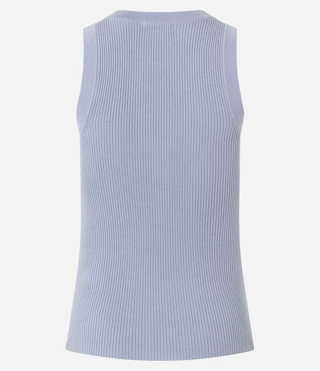 Blusa Básica Acanalada en Punto con Escote U 8