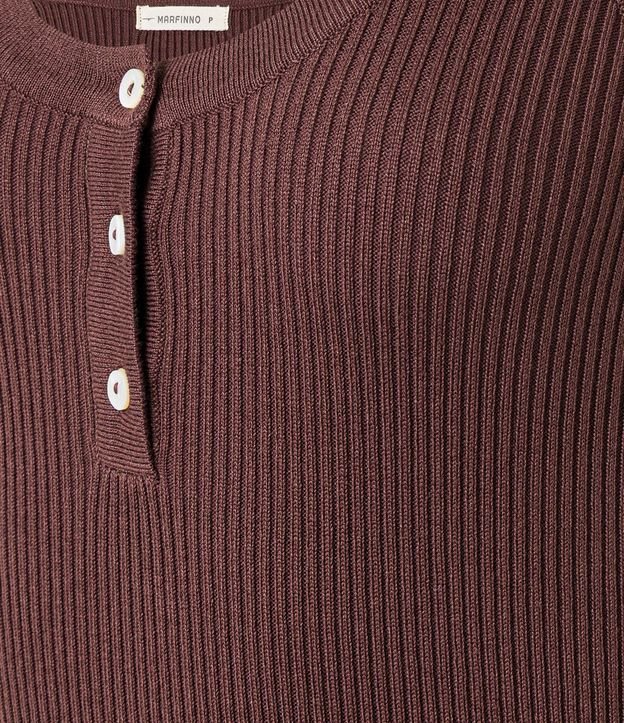 Blusa Básica Acanalada en Punto con Escote U 7