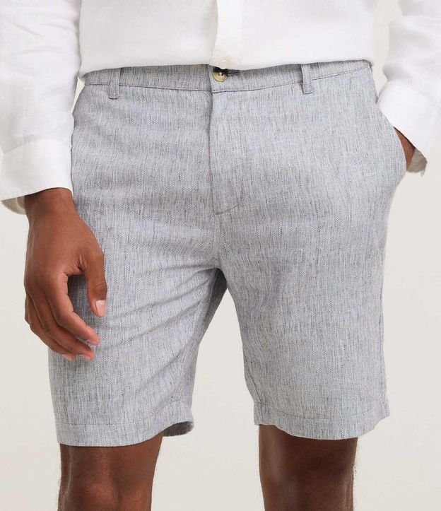 Bermuda Slim Texturizada en Lino con Algodón 3