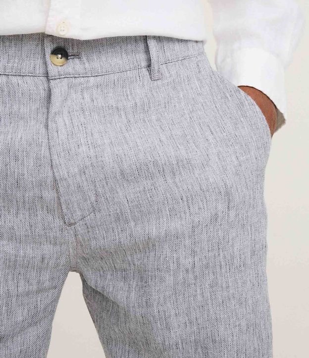Bermuda Slim Texturizada en Lino con Algodón 4