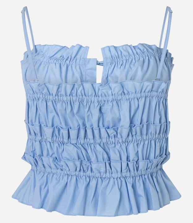 Blusa de Asa en Tricolina con Amarraciones y Fruncidos 7