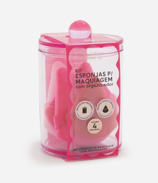 Kit con Esponjas de Maquillaje y Soporte Acrílico Alchemia 1