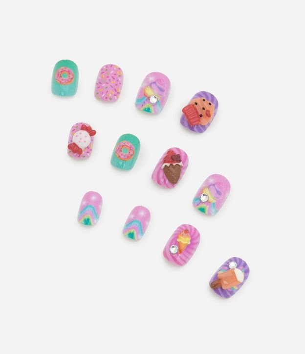 Conjunto Kids con Doce Uñas Postizas 3D y Anillo Kids Alchemia. 3