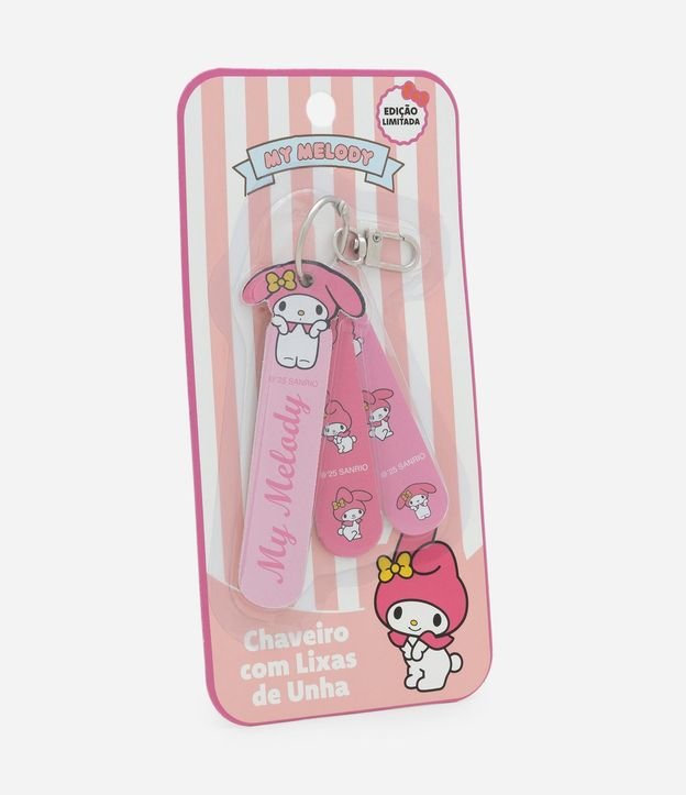 Conjunto con Tres Limas de Uñas con Llavero My Melody. 1