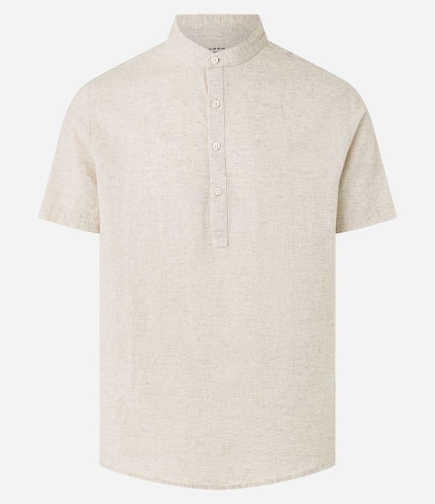 Camisa Bata en Lino con Botones 5
