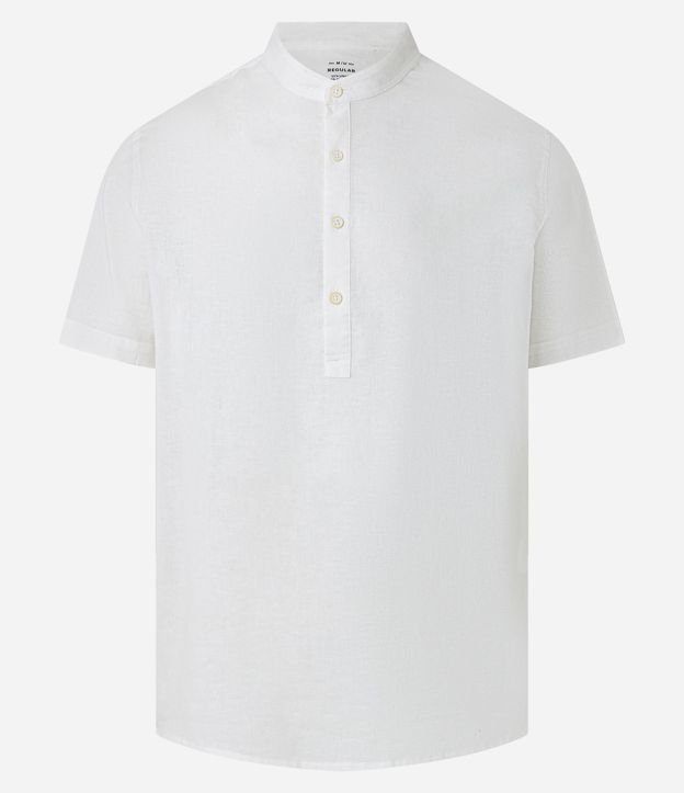 Camisa Bata en Lino con Botones 6