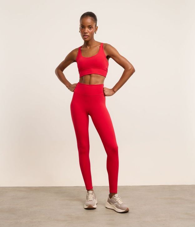 Pantalón Legging Deportiva en Microfibra con Bolsillo y sin Gancho