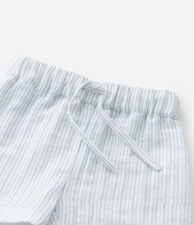 Conjunto Infantil en Tricolina con Estampa de Rayas - Talle 0 a 18 Meses 11