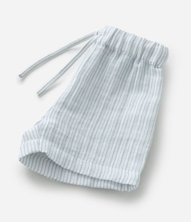 Conjunto Infantil en Tricolina con Estampa de Rayas - Talle 0 a 18 Meses 7