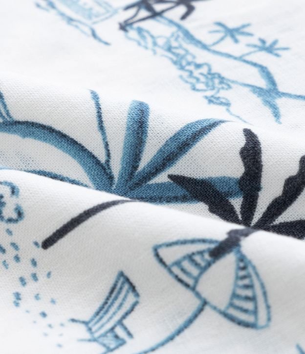 Camisa Infantil con Estampa Palmeras - Talle 5 a 14 años 4