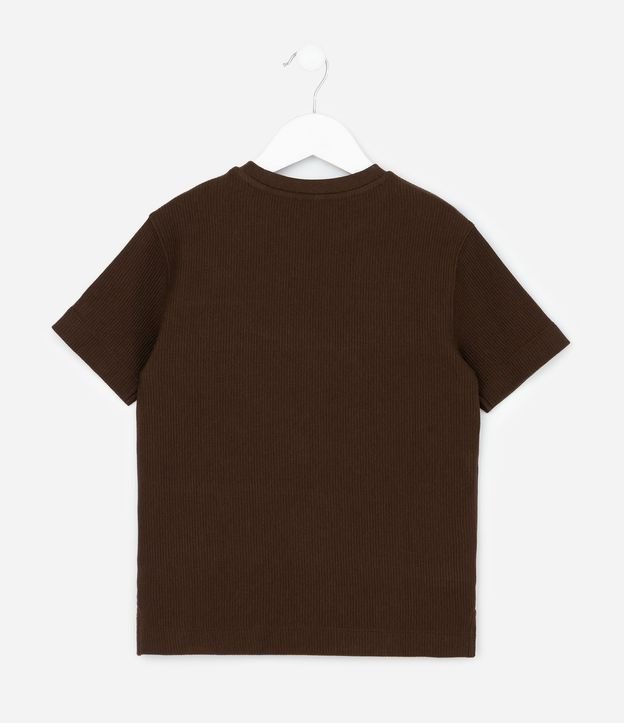 Remera Infantil Acanalada con Etiqueta Aplicada - Talle 5 a 14 años 3