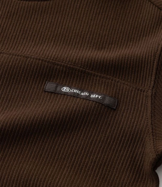 Remera Infantil Acanalada con Etiqueta Aplicada - Talle 5 a 14 años 6