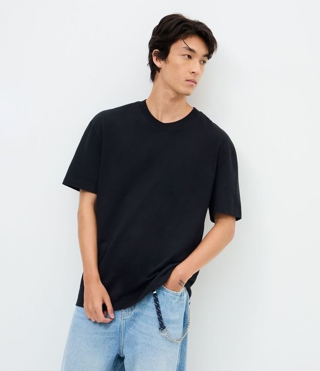 Remera Relaxed Básica en Malla