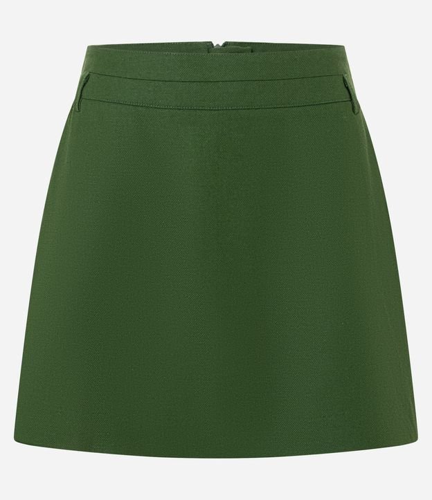Short Pollera Sastre Cintura Alta en Viscolino