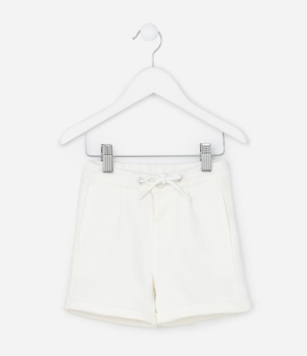 Bermuda Infantil en Piquet con Bajo Plegado - Talle 1 a 4 años 2