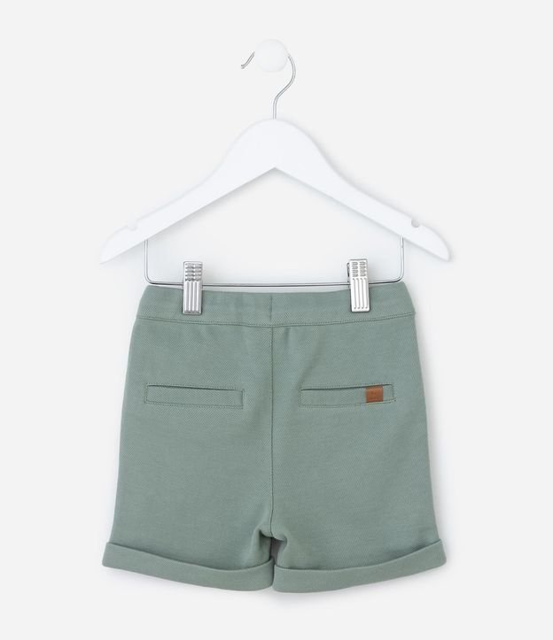 Bermuda Infantil en Piquet con Bajo Plegado - Talle 1 a 4 años 3
