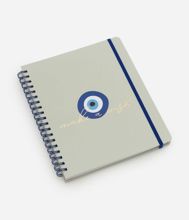 Planner Capa Dura con Figuras y Estampa de Ojo Turco 1