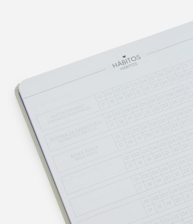 Planner Capa Dura con Figuras y Estampa de Ojo Turco 4