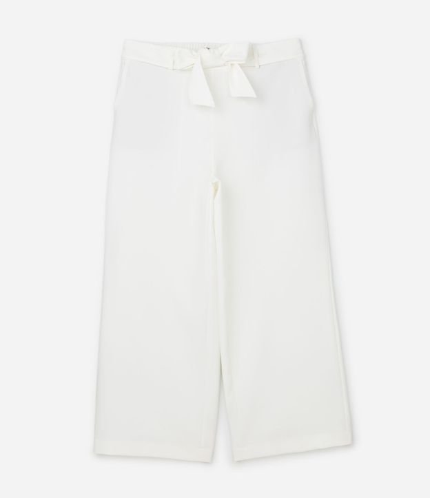 Pantalón Pantalona Sastrería con Lazo en la Cintura Curve & Plus Size 6