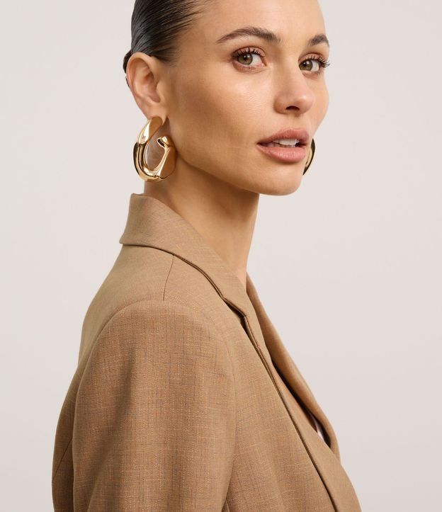 Blazer Comfort Alfaiatado con Solapas y Puntadas