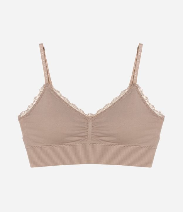 Soutien Top alargado Seamless con Detalle de Encaje 6