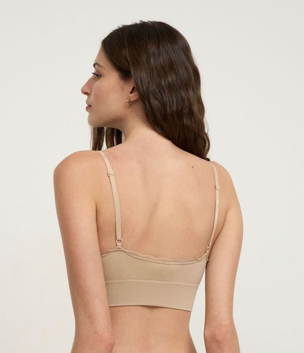Soutien Top alargado Seamless con Detalle de Encaje 5