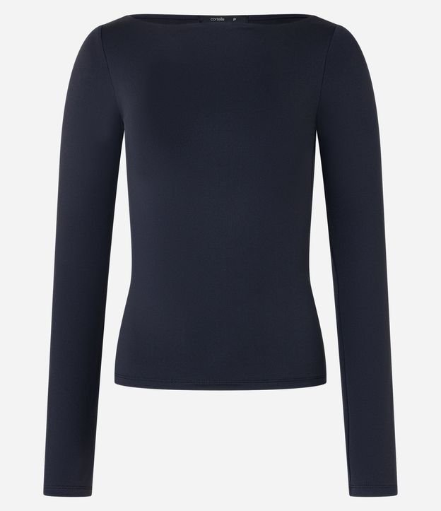 Blusa Regular en Poliamida con Escote Canoa 8