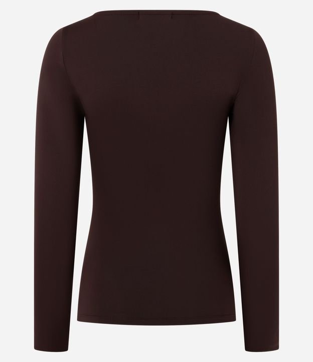 Blusa Regular en Poliamida con Escote Canoa 7