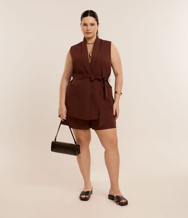 Short Sastrería con Cintura Elástica Curve & Plus Size 2